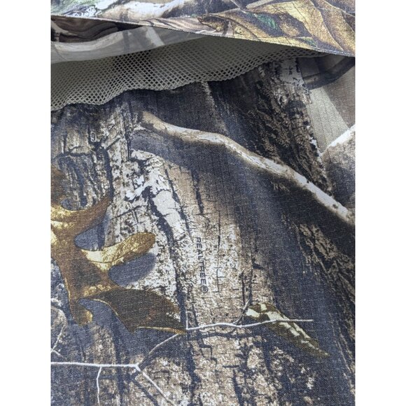 Realtree Mens Camouflage Hunting Shirt Ripstop Long Sleeve Vent Outdoor Fishing - Picture 11 of 16